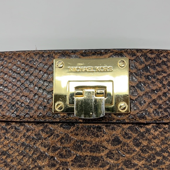 Michael Kors Burnished Python ASTRID Leather Bag in EUC. - Picture 10 of 10
